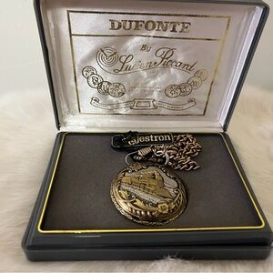 Dufonte Vintage Train Pocket Watch with Tags